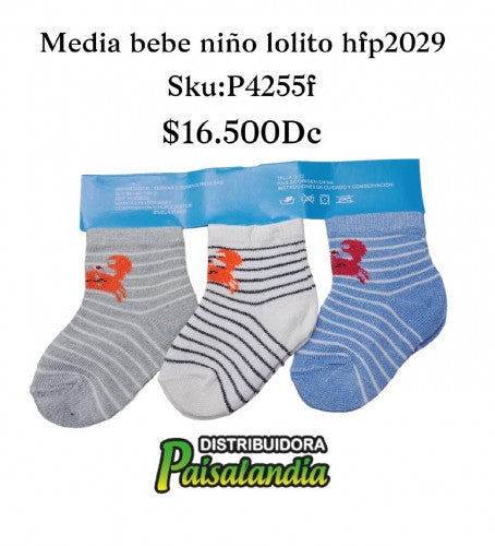 Media de bebé niño estampado Lolito HFP2029 (DC)