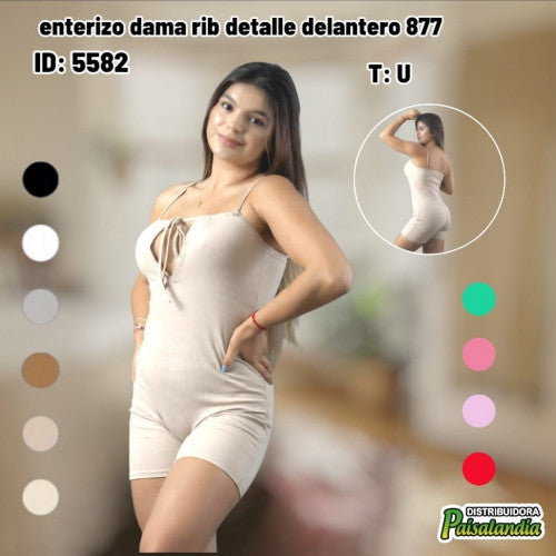 enterizo dama rib detalle delantero 877 (UND)
