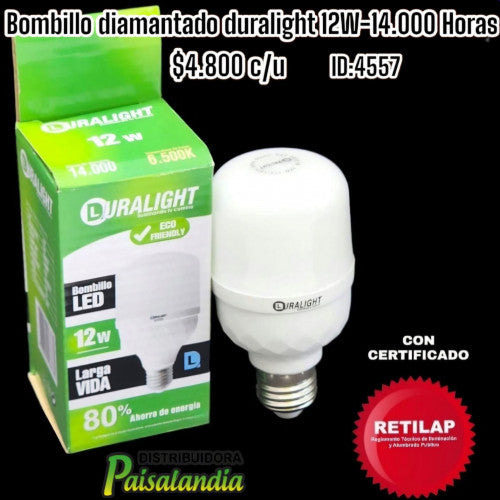 Bombillo diamantado Duralight 12W (UND)