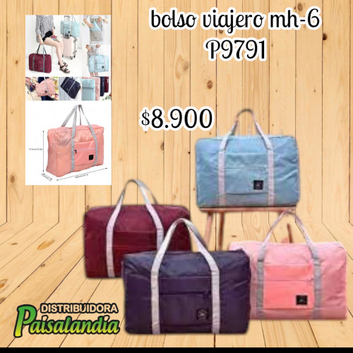 Bolso viajero colores surtidos MH-6 (UND)