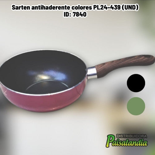 Sarten antihaderente colores PL24-439 (UND)