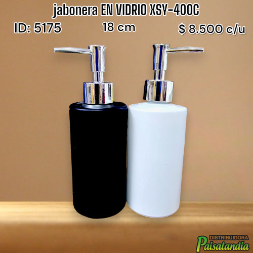 jabonera EN VIDRIO XSY-400C (UND)