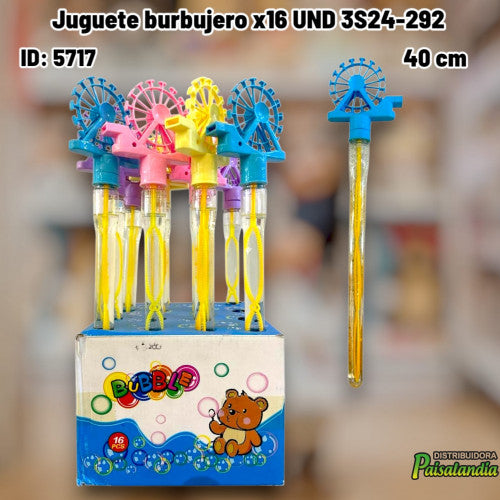 Juguete burbujero x 16 UND 3S24-292 (CAJA X16)