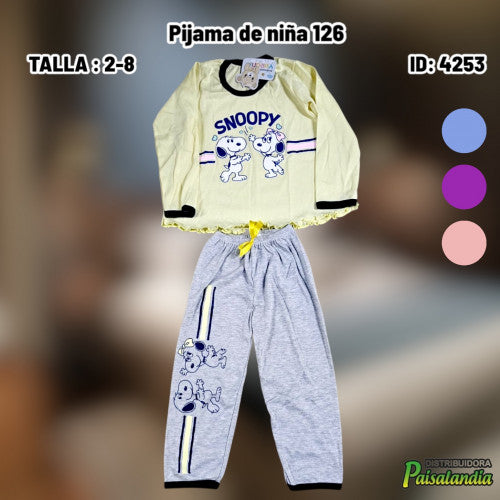 Pijama de niña 126 (UND)