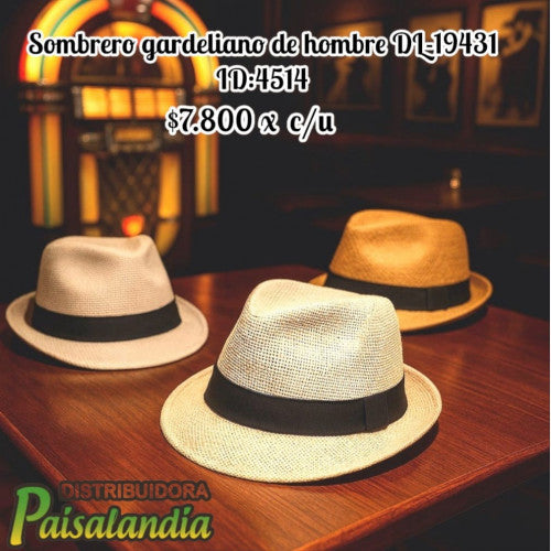 Sombrero gardeliano de hombre DL-19431 (UND)