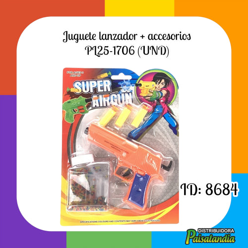 Juguete lanzador + accesorios PL25-1706 (UND)