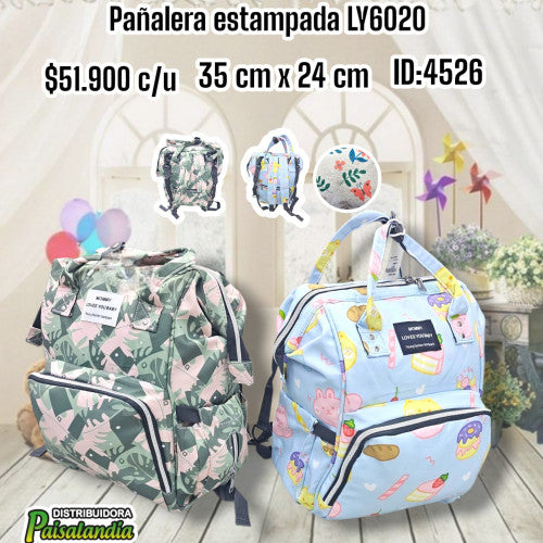 Pañalera fina estampada LY6020 (UND)