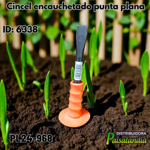 Cincel encauchetado punta plana PL24-968 (UND)