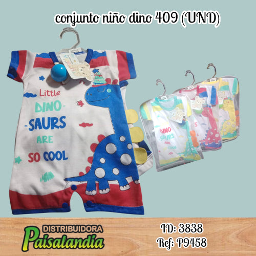 conjunto niño dino 409 (UND)