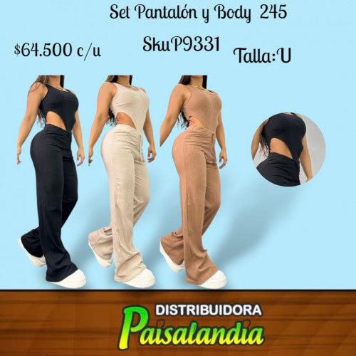 set pantalon y body 245 (UND)