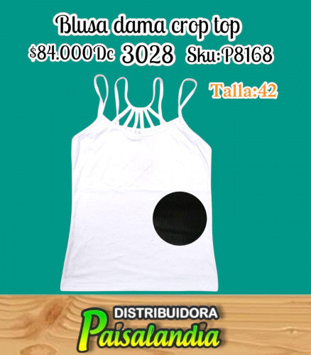 Blusa croptop 3028T:42