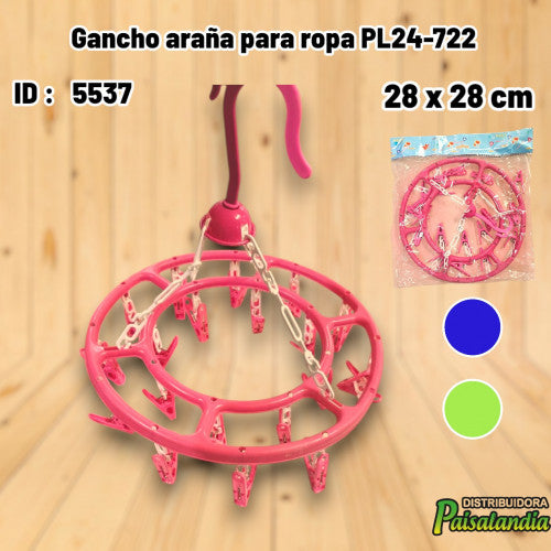 Gancho araña para ropa PL24-722 (UND)
