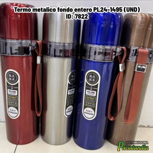Termo metalico fondo entero PL24-1495 (UND)