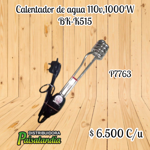 Calentador de agua 110V, 1000W BK-K515 (UND)