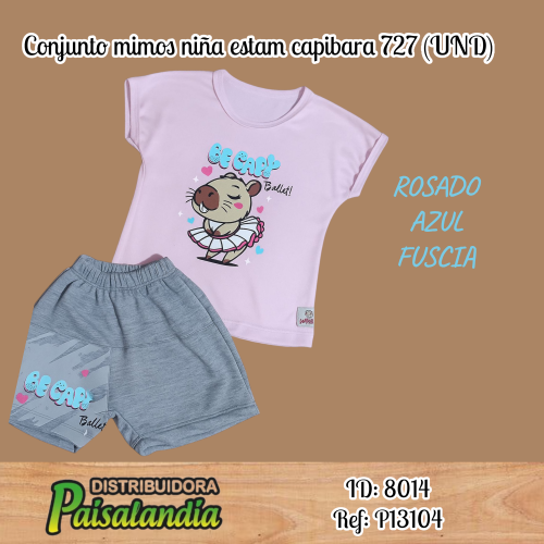 Conjunto mimos niña estam capibara 727 (UND)