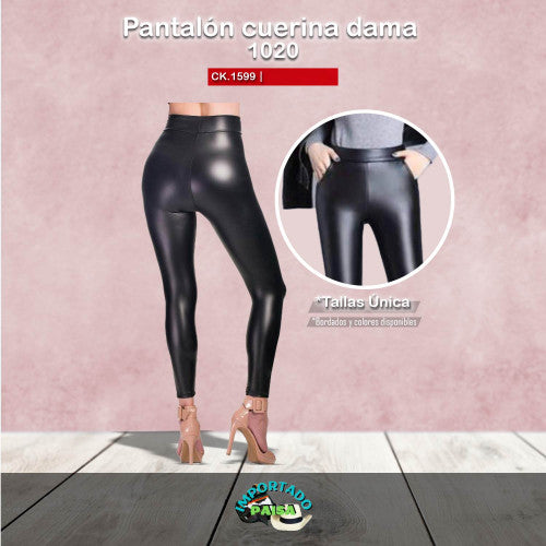 Pantalón cuerina dama 1060