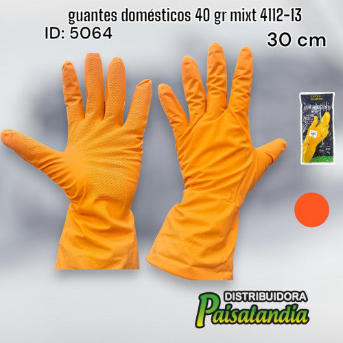 guantes domésticos 40 gr mixt 4112-13 (UND)
