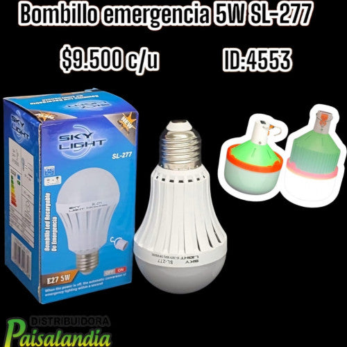 Bombillo emergencia 5W SL-277 (UND)