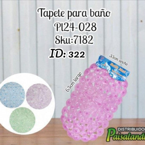 Tapete para baño círculos colores surtidos PL24-028 (UND)