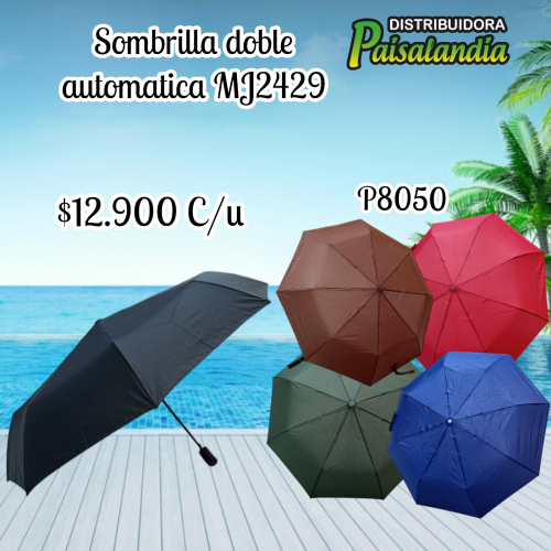 Sombrilla doble automatica MJ2429