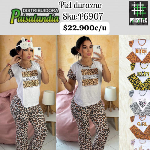 Pijama Pantalon dama paisatex