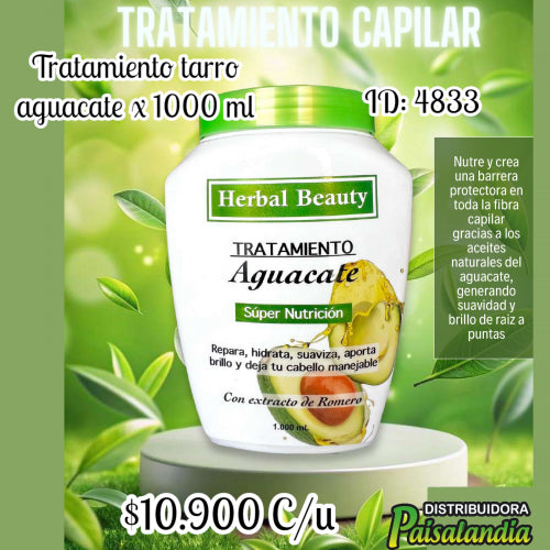 Tratamiento capilar aguacate x 1000 ml (UND)