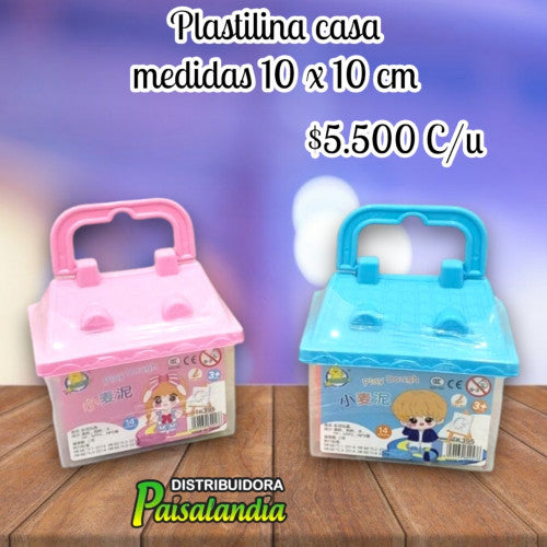 Plastilina casita 10x10 cm TK395 (UND)