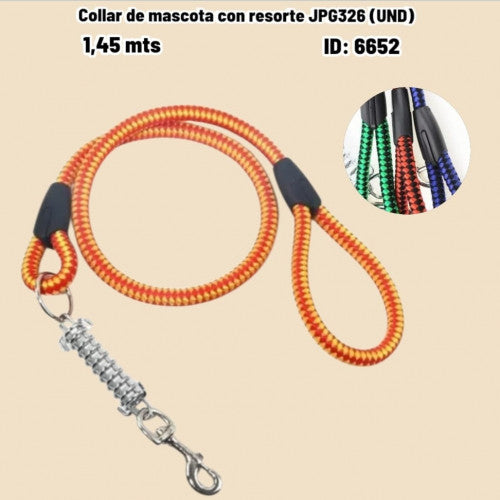 Collar de mascota con resorte JPG326 (UND)