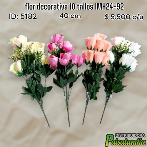 flor decorativa 10 tallos IMH24-92 (UND)