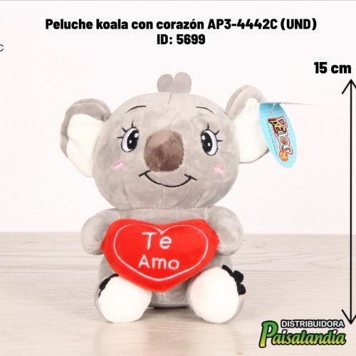 Peluche koala con corazón AP3-4442C (UND)