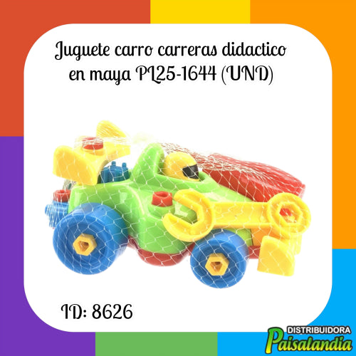 Juguete carro carreras didactico en maya PL25-1644 (UND)