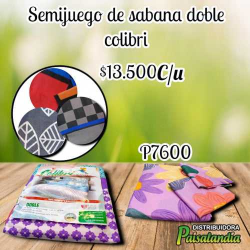 Semijuego de sabana  doble colibri