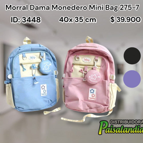 Morral dama monedero Mini Bag 275-7 (UND)