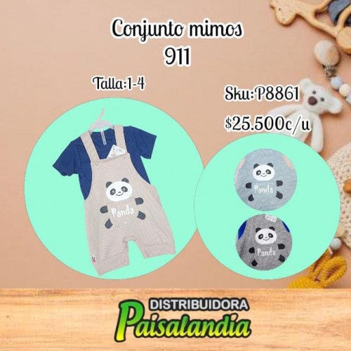 Conjunto mimos T. 1-4 911 (UND)
