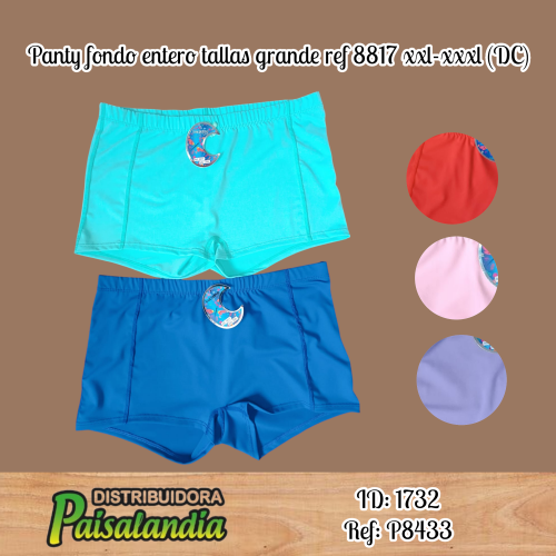 Panty fondo entero tallas grande ref 8817 xxl-xxxl (DC)
