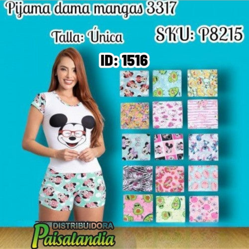 Pijama dama mangas 3317 (UND)