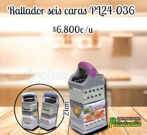 Rallador 6 lados  PL24-036