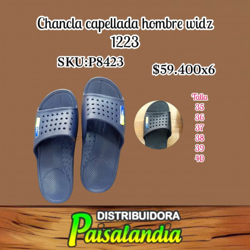 Chancla capellada de hombre talla 38-43 1223 widz OSR (SOLO VENTA X 6 UNIDADES)