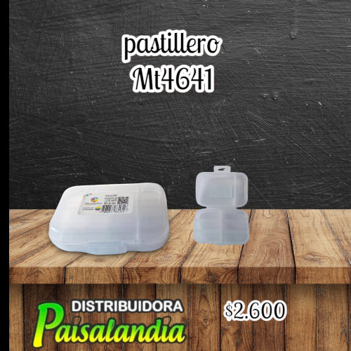 Pastillero pequeño plástico MT4641 (UND)