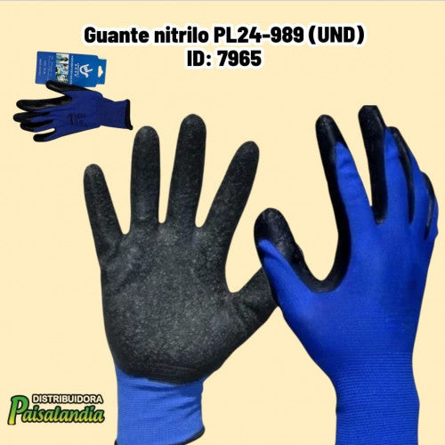 Guante nitrilo PL24-989 (UND)