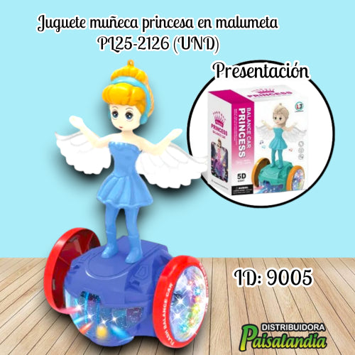 Juguete muñeca princesa en malumeta PL25-2126 (UND)