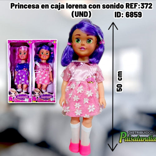 Princesa en caja lorena con sonido REF:372 (UND)