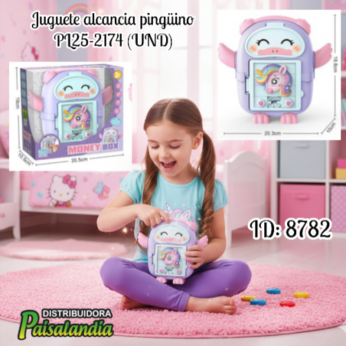 Juguete alcancia pingüino PL25-2174 (UND)