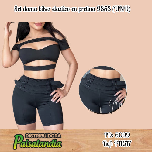 set dama biker elastico en pretina 9853 (UND)