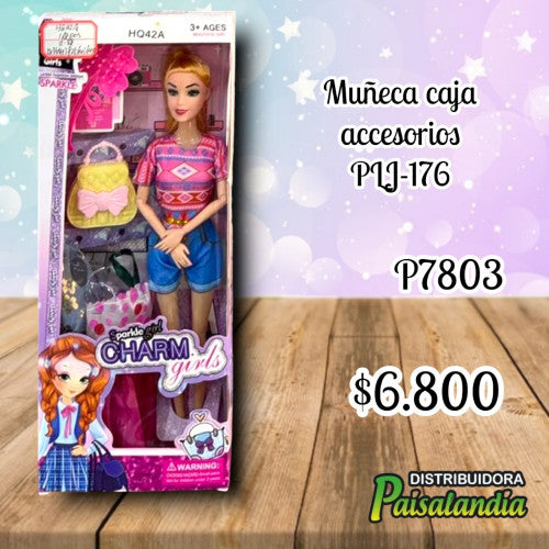 Muñeca caja accesorios PLJ-176