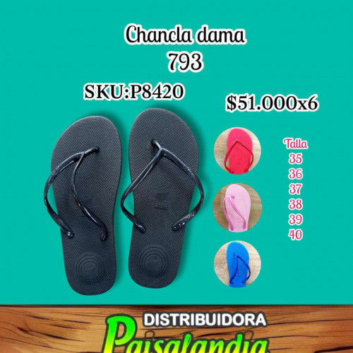 Chancla dama talla 35-40 793