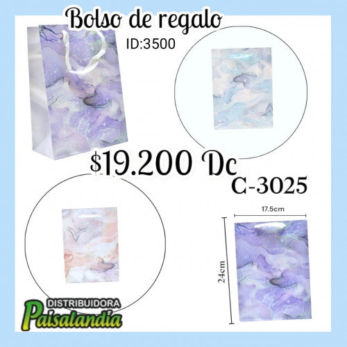 Bolsa regalo estampados surtidos C-3025 (DC)
