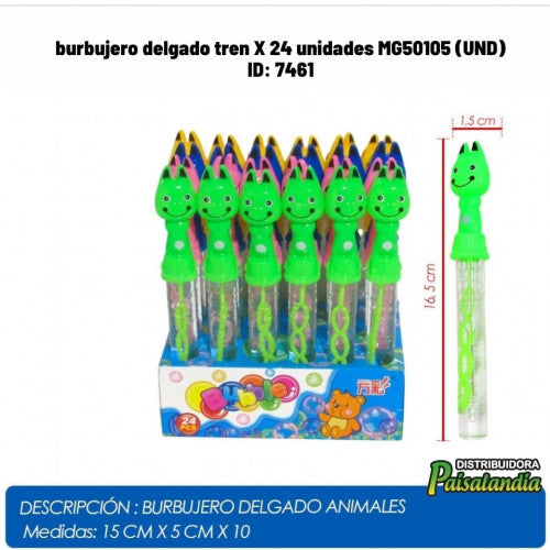 burbujero delgado tren X 24 unidades MG50105 (UND)