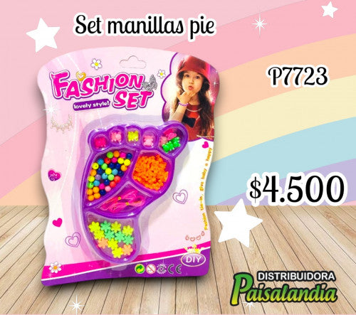 Set manillas pie