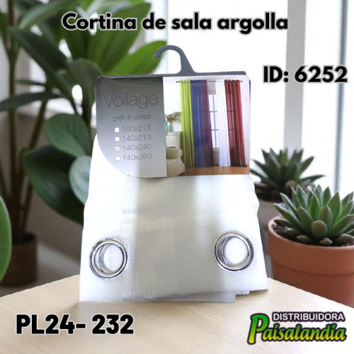 Cortina de sala argolla PL24-232 (UND)